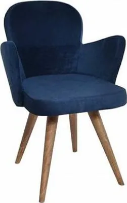 Produktbild von Moderne Küchenstuhl Holzstuhl Stuhl Tresenstuhl Esszimmerstuhl Blau