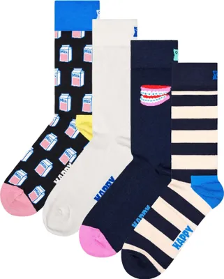 Produktbild von Happy Socks Uni Socken, 4er Pack - Special Geschenkbox, Farb-Mix Milk Cartoon 36-40