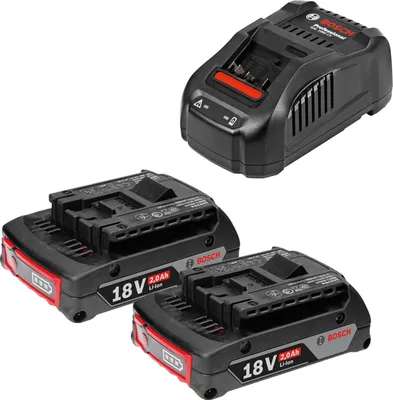 Produktbild von Bosch Starter-Set 18 V / 2x 2,0 Ah Akku + Ladegerät GAL 1880