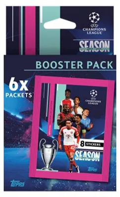 Zdjęcie produktu dla Topps - Liga Mistrzów 2023/24 - Naklejki kolekcjonerskie - 1 blister