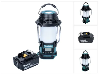 Zdjęcie produktu dla Makita DMR 056 G1 radio akumulatorowe 18 V FM DAB+ z latarką 360° IP65 + 1x akumulator 6,0 Ah - bez ładowarki