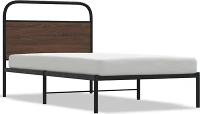 Obrázek produktu pro vidaXL Rám postele bez matrace 100x190 cm Hnědý dubový vzhled