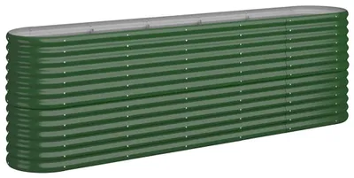 Obrázok produktu pre vidaXL Pozinkovaná oceľová vyvýšená posteľ 224x40x68 cm Zelená