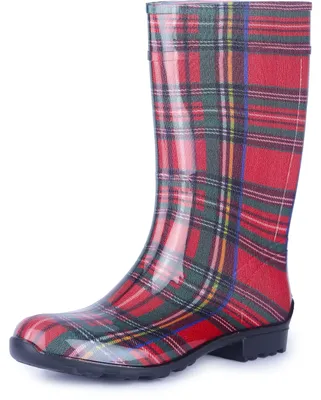 Produktbild von Ladeheid Damen Gummistiefel LA-967 (Rot/Gitter, 36 EU)