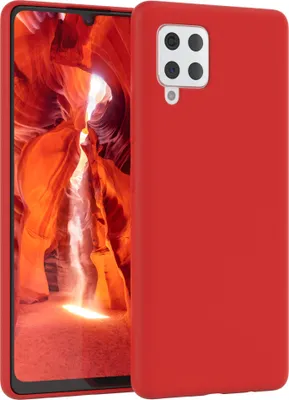 Produktbild von EAZY CASE Silikonhülle für Samsung Galaxy A42 5G Silikon Backcover Schutz in Rot