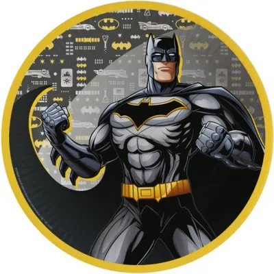 Obrázek produktu pro Papírové talíře Batman, 23 cm, 8 ks.