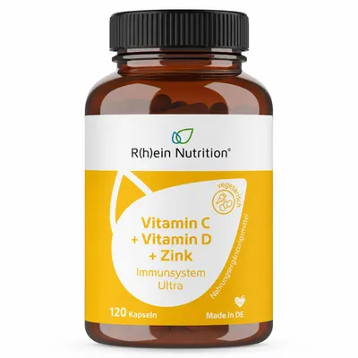 Produktbild von Vitamin C + Vitamin D + Zink Immunsystem Ultra, 120 St KAP