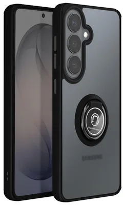 Obrázek produktu pro Avizar, magnetické pouzdro s otočným kroužkem o 360° pro Galaxy S26, černé / průhledné