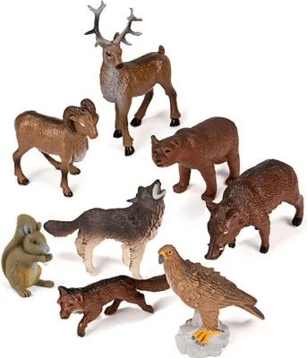 Obrázek produktu pro Miniland Lesní zvířata Divoká zvířata Evropy 8 hracích figurek Figurky zvířat