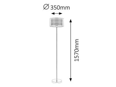 Image de Lampadaire E27 1x60W Anastasia 2633 Rabalux