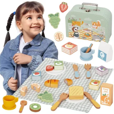 Zdjęcie produktu dla Zestaw piknikowy Toy Toy Nóż do jedzenia z rzepem Zestaw śniadaniowy