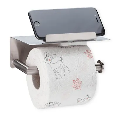 Obrázok produktu pre Držiak na toaletný papier s poličkou RD4381, kovový