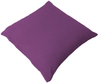 Produktbild von 2er Pack Kissenbezug Kissenhülle  40x60  cm Uni Baumwolle mit Reißverschluss Aubergine
