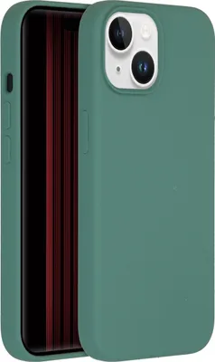Produktbild von Accezz Liquid Silikoncase iPhone 15 - Dunkelgrün