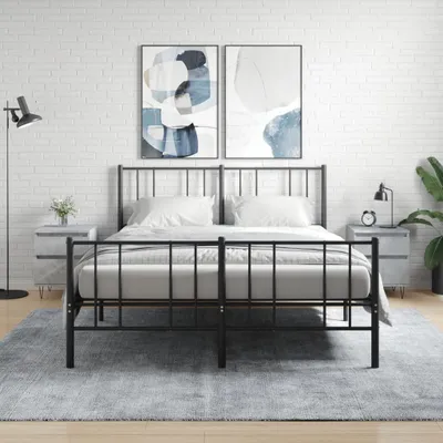 Productafbeelding van vidaXL Nachtkastjes, 2 stuks, betonkleur, 40x35x50 cm, houtvezelplaat
