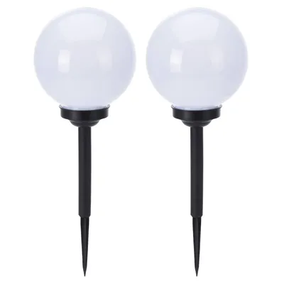 Obrázek produktu pro ProGarden LED solární světla koule 2 ks 20 cm bílá