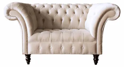 Produktbild von Couch Polster Sofa Textil Chesterfield Couchen 1,5 Sitzer Einsitzer Rosa