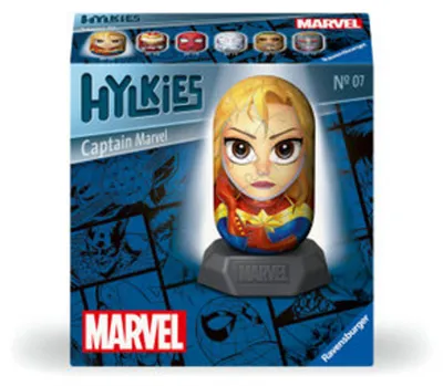 Produktbild von Ravensburger Hylkies: Die neue Sammelfigurenreihe zum selbst zusammenbauen. Figur #07 - Captain Marvel - Für alle Marvel Universe Fans - Aufbauen, Verlieben, Sammeln