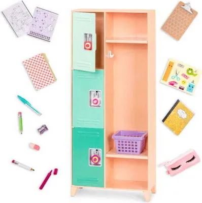 Produktbild von SCHOOL BOARD mit Schülerzubehör - Classroom Cool Locker Set OUR GENERATION