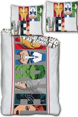 Produktbild von Avengers Bettwäsche-Set 140x200 cm Microfaser Bettbezug & Kissenbezug