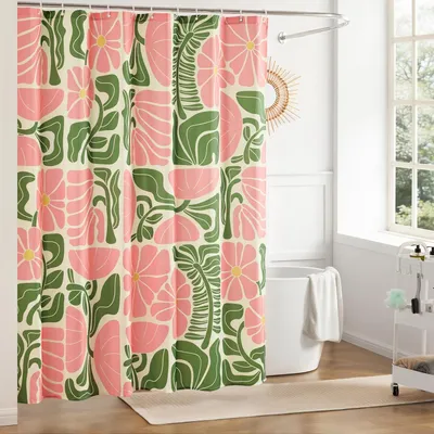 Immagine prodotto di Tenda da doccia - Poliestere - Impermeabile - Rosa