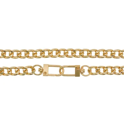 Produktbild von 1 Taschenkette 40 cm lang mit Karabinerhaken aus Metall Trageriemen Schulterriemen Variantenwahl, Größe:Variante 2 | 40 x 0.9 x 0.4 cm, Farbe:gold