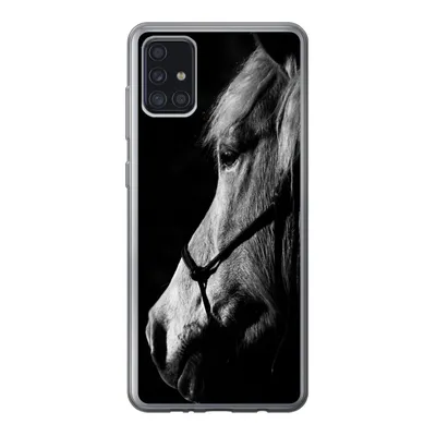 Produktbild von MuchoWow® Handyhülle Schutzhülle Hülle für Samsung Galaxy A52 5G Pferd - Halfter - Leicht Silikon Softcase Handy Hülle - Umschlag