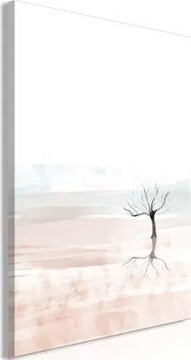 Produktbild von Italienischer Leinwand Leinwandbild - Watercolor Landscape (1 Part) Vertical 40x60 cm Landschaften c-C-0498-b-a
