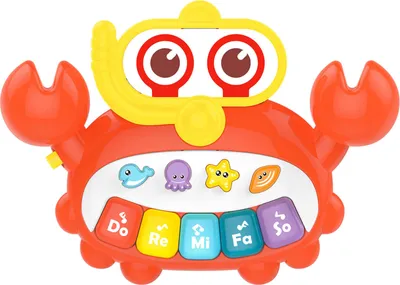 Immagine prodotto di Giocattolo musicale Giocattolo per bambini Granchio Creatura marina con luci e suoni