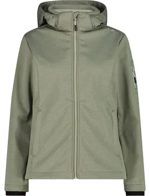 Immagine prodotto di Giacca softshell CMP Damen, colore verde oliva, con zip e cappuccio. Taglia 42