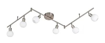 Produktbild von Action 907106640000 Deckenleuchte Nois 6 flg. 30 W 2400  lumen 3000K Nickel matt / Weiß opal