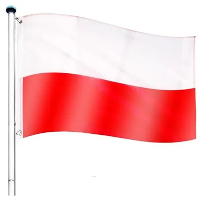 Obrázek produktu pro Vlajkový stožár vč. vlajky Polsko - 650 cm