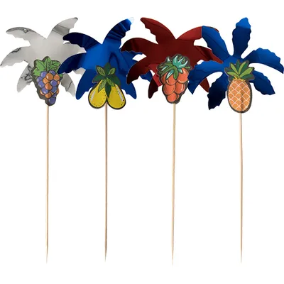 Produktbild von Papstar Partypicker 19,5 cm farbig sortiert "Palmblätter", 5 x 50 Stück