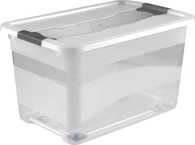 Produktbild von keeeper Kristallbox mit Rollen 52 L 59,5 x 39,5 x 35 cm