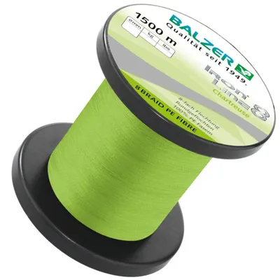 Produktbild von Balzer Chartreuse Iron Line - 1500m geflochtene Angelschnur, Durchmesser/Tragkraft:0.30mm / 34.8kg
