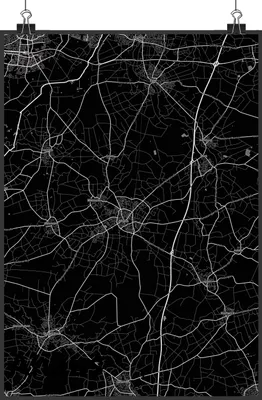 Produktbild von Mr. & Mrs. Panda Bild Ahaus DIN A4 - Geschenk, Wandbild, wanddeko, Stadt Dorf Karte Landkarte Map Stadtplan, Plakat, Kunstdruck, drucke