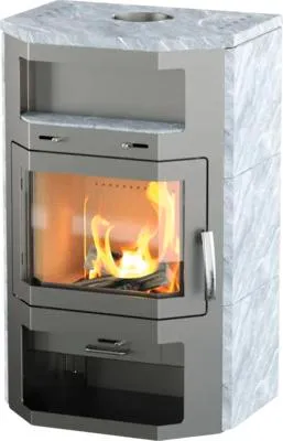 Produktbild von Rotheigner Kaminofen Tessin Naturstein Stahl gussgrau 8,5 kW