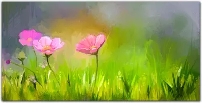 Produktbild von Coloray Küchenrückwand 100x50 Spritzschutz aus Glas - Natur Blumen
