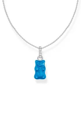 Produktbild von Thomas Sabo KE2209-052-1-L45V Damen-Kette mit blauem Goldbären-Anhänger