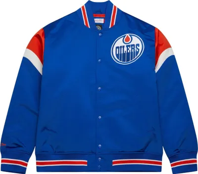 Produktbild von Pánská Bunda Edmonton Oilers NHL Heavyweight Satin Jacket M&N Schwere Satinjacke NHL Edmonton Oilers - XL