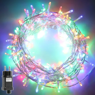 LED-Lichterkette 200 bunte LEDs 10 m IP44 8 Modi