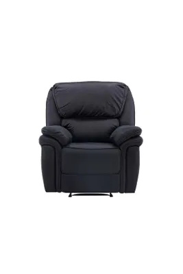 Image de Saranda fauteuil , Recliner avec repose-pieds noir.