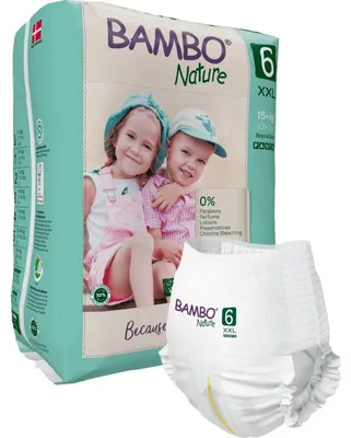 Produktbild von Bambo Nature 1000019259, Junge/Mädchen, Hosenwindel, 16 kg, Weiß, Tag & Nacht, 18 Stück(e)
