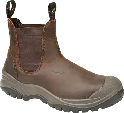 Productafbeelding van Grisport - Veiligheidsschoenen voor heren, gewaxt leer, model GS104 (maat 41 EU) (bruin)