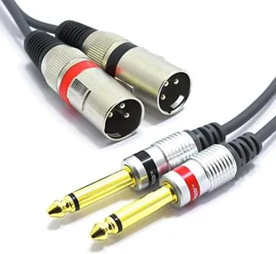 Immagine prodotto di Cavi audio professionali - Cavo da 3 metri con connettori XLR e jack da 6,3 mm