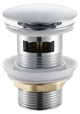 Obrázek produktu pro Umyvadlová výpusť - 5/4“ click-clack s přepadem - 25/60mm - chrom