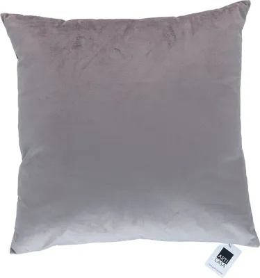 Produktbild von Arti Casa Deko Kissen Sofakissen mit Kissenbezug 45x45 cm - Samtkissen Zimmer Deko - Zierkissen Maschinenwaschbar - für Wohn- und Schlafzimmer - Dunkelgrau