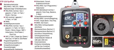Produktbild von Elmag Multifunktions-Schweißinverter, tragbar - STAHL-SET, 00361