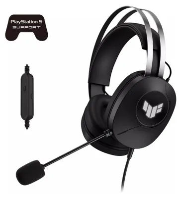 Produktbild von ASUS TUF Gaming H1 Gen II, Kabelgebunden, Gaming, 20 - 20000 Hz, 297 g, Kopfhörer, Schwarz