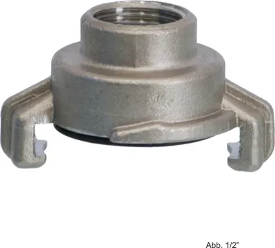 Produktbild von Edelstahl 316 Schnellkupplung mit Innengewinde 1", Knaggenabstand 40 mm
